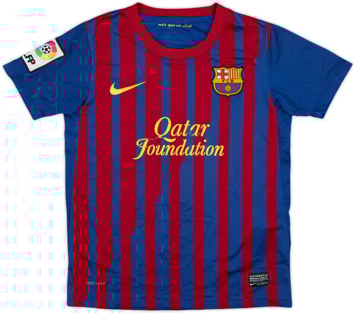 2011-12 Barcelona Home Shirt - 4/10 - (S.Boys)