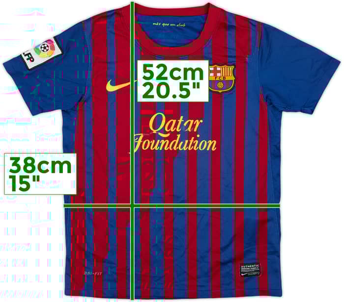 2011-12 Barcelona Home Shirt - 4/10 - (S.Boys)