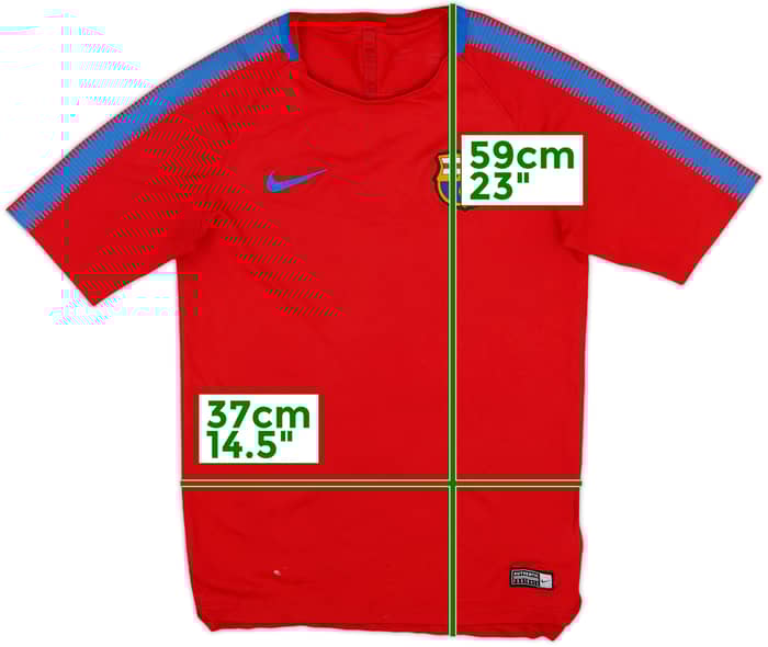 2017-18 Barcelona Nike Training Shirt - 7/10 - (L.Boys)