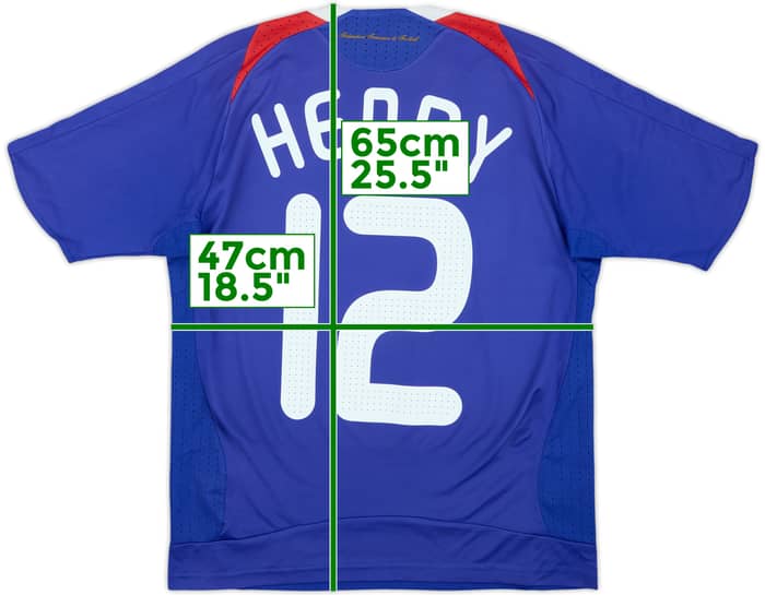 2007-08 France Home Shirt Henry #12 - 8/10 - (XL.Boys)