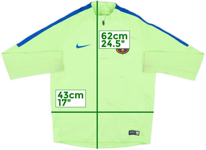 2017-18 Barcelona Nike 1/4 Zip Drill Top - 5/10 - (L.Boys)