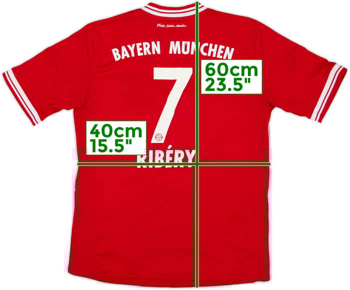 2013-14 Bayern Munich Home Shirt Ribery #7 - 7/10 - (M.Boys)