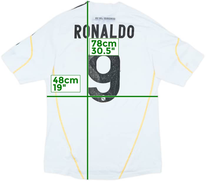 2009-10 Real Madrid Home Shirt Ronaldo #9 - 5/10 - (M)