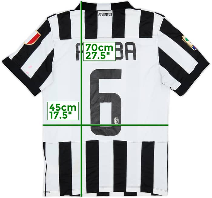 2014-15 Juventus Home Shirt Pogba #6 - 4/10 - (S)
