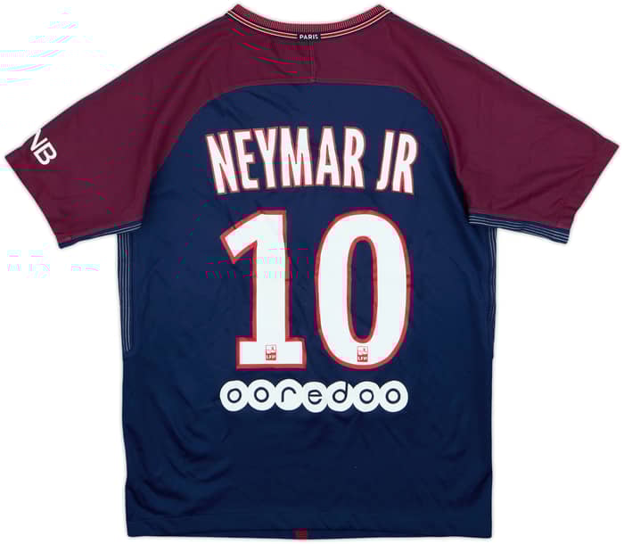 2017-18 Paris Saint-Germain Home Shirt Neymar Jr #10 - 6/10 - (XL.Boys)
