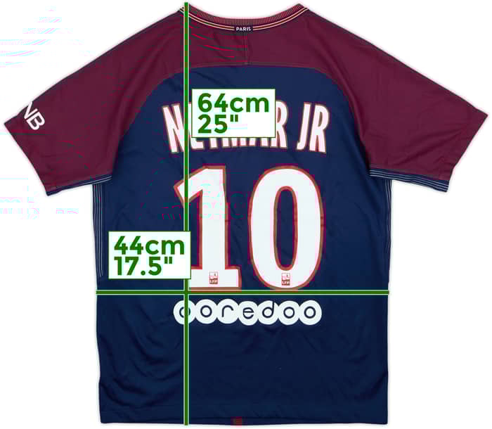 2017-18 Paris Saint-Germain Home Shirt Neymar Jr #10 - 6/10 - (XL.Boys)