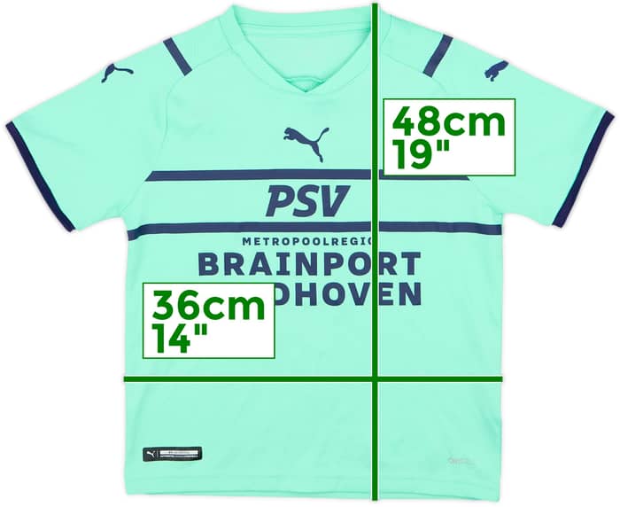 2021-22 PSV Third Shirt - 9/10 - (S.Boys)
