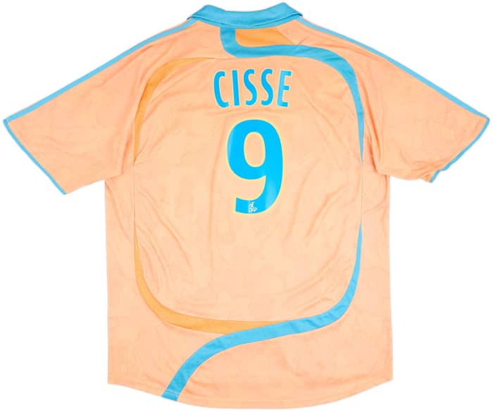 2007-08 Olympique Marseille Third Shirt Cisse #9 - 6/10 - (XL)