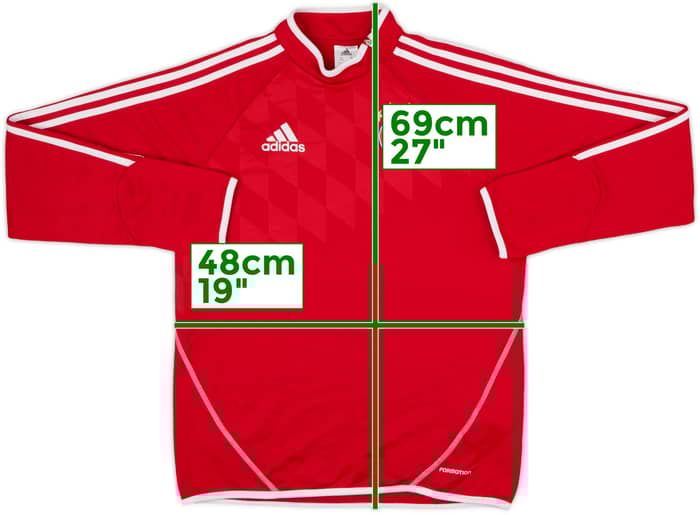 2013-14 Bayern Munich adidas 1/4 Zip Training Top - 8/10 - (S)