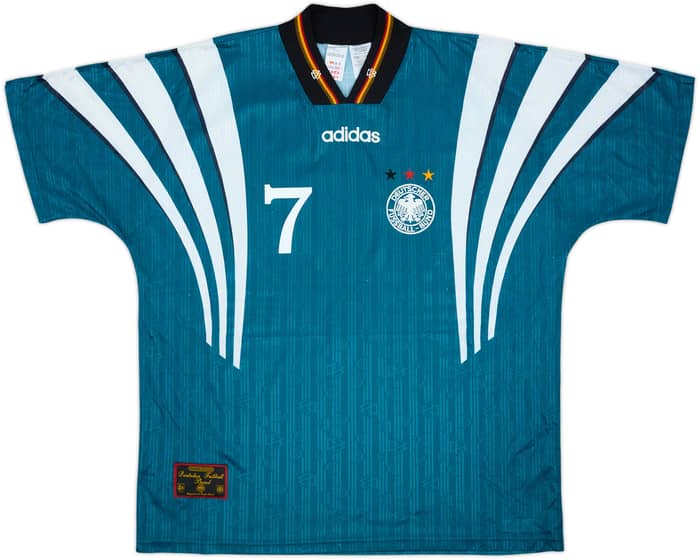 1996-98 Germany Away Shirt Moller #7 - 8/10 - (XL)