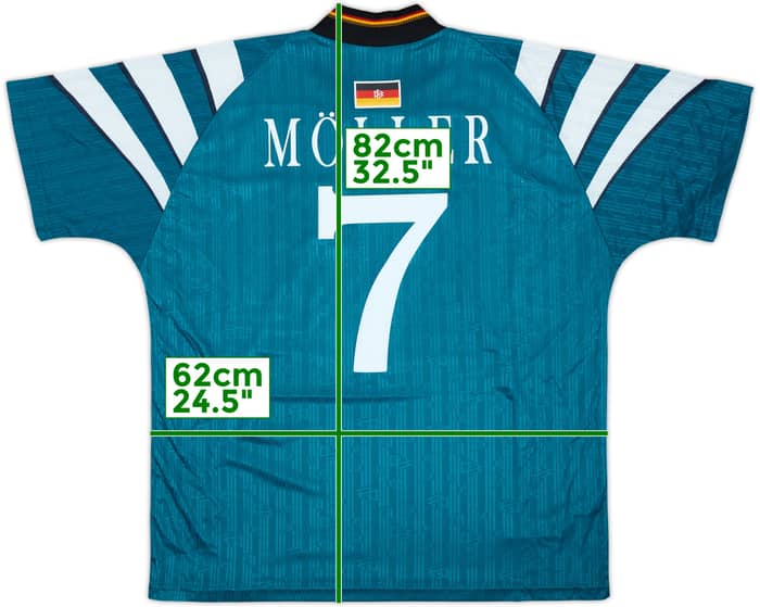 1996-98 Germany Away Shirt Moller #7 - 8/10 - (XL)