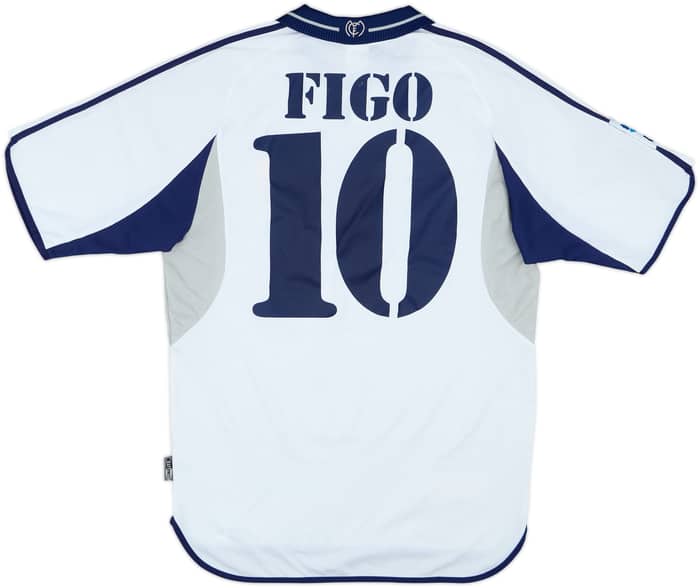 2000-01 Real Madrid Home Shirt Figo #10 - 7/10 - (S)