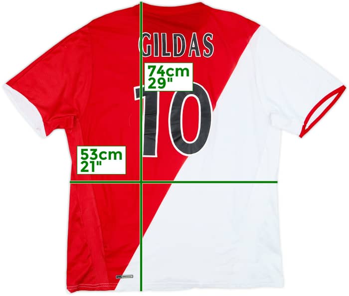 2006-07 Monaco Home Shirt Gildas #10 - 5/10 - (L)