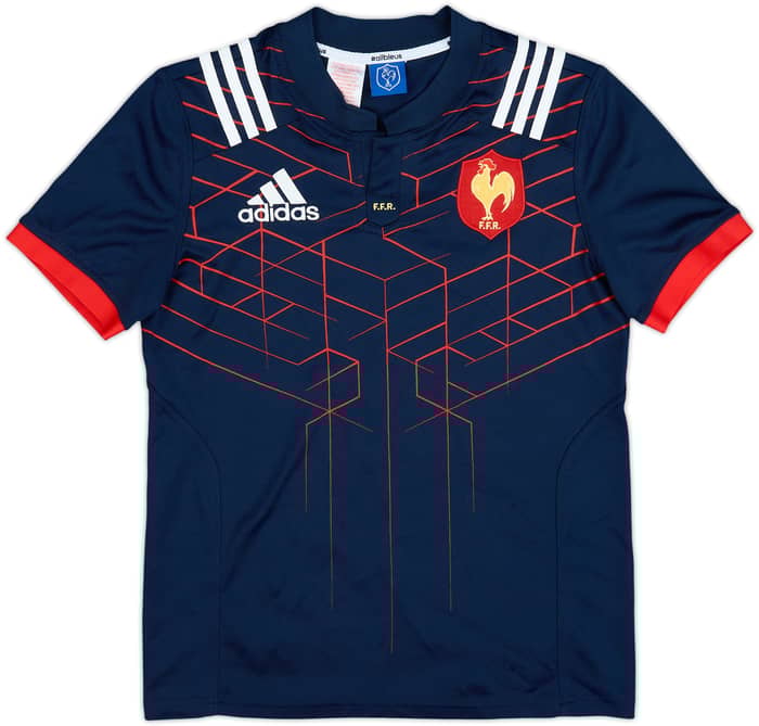 2016-17 France Rugby Home Shirt Lucas - 9/10 - (L.Boys)