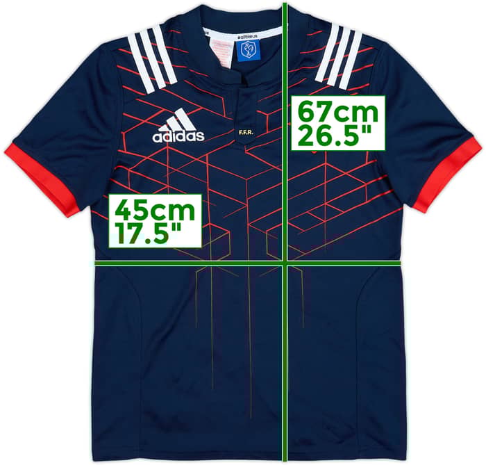 2016-17 France Rugby Home Shirt Lucas - 9/10 - (L.Boys)