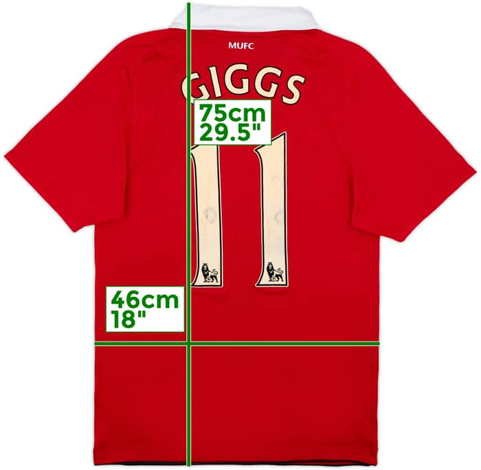 2010-11 Manchester United Home Shirt Giggs #11 - 5/10 - (S)