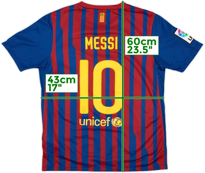 2011-12 Barcelona Home Shirt Messi #10 - 6/10 - (L.Boys)