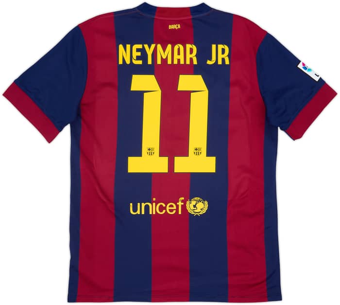 2014-15 Barcelona Home Shirt Neymar Jr #11 - 5/10 - (L)