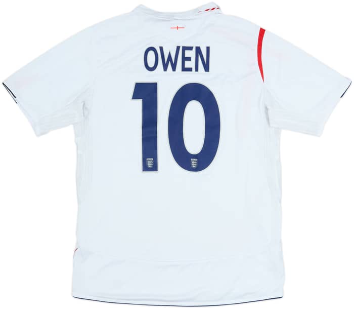 2005-07 England Home Shirt Owen #10 - 7/10 - (L)