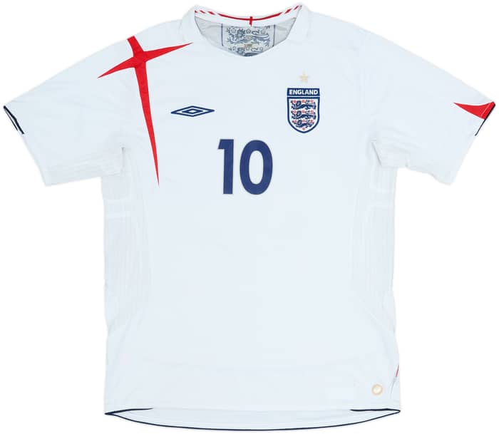 2005-07 England Home Shirt Owen #10 - 7/10 - (L)
