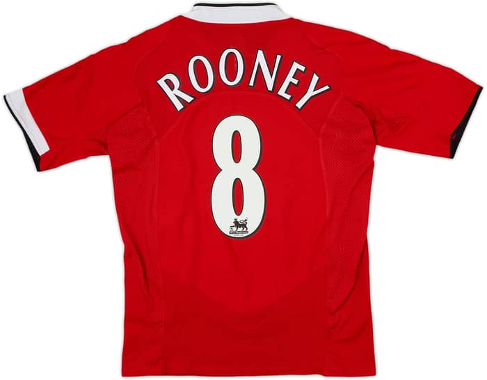 2004-06 Manchester United Home Shirt Rooney #8 - 8/10 - (S)