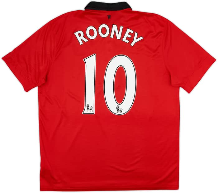 2013-14 Manchester United Home Shirt Rooney #10 - 6/10 - (XL)