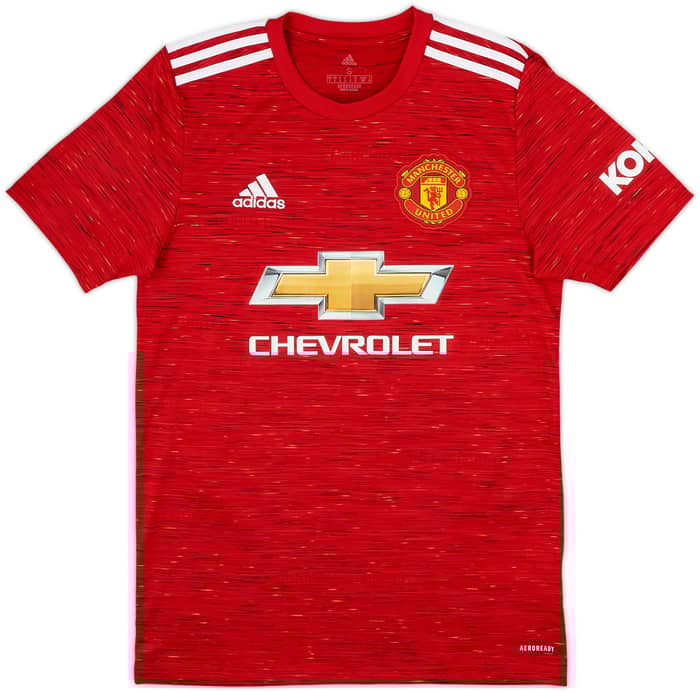 2020-21 Manchester United Home Shirt Van De Beek #34 - 8/10 - (S)