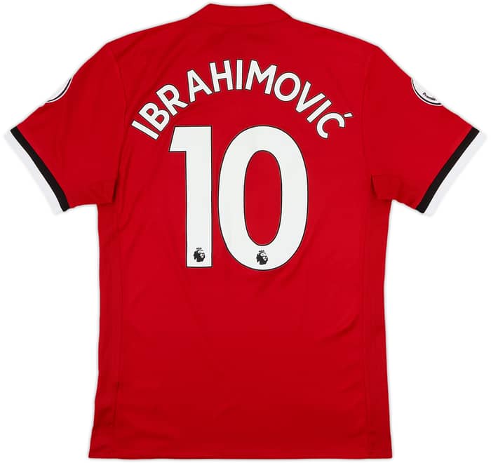 2017-18 Manchester United Home Shirt Ibrahimovic #10 - 8/10 - (S)