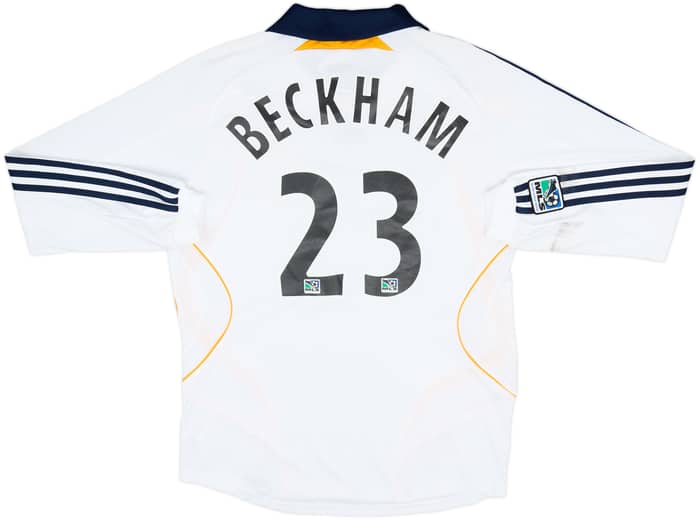 2007-08 LA Galaxy Home L/S Shirt Beckham #23 (M)