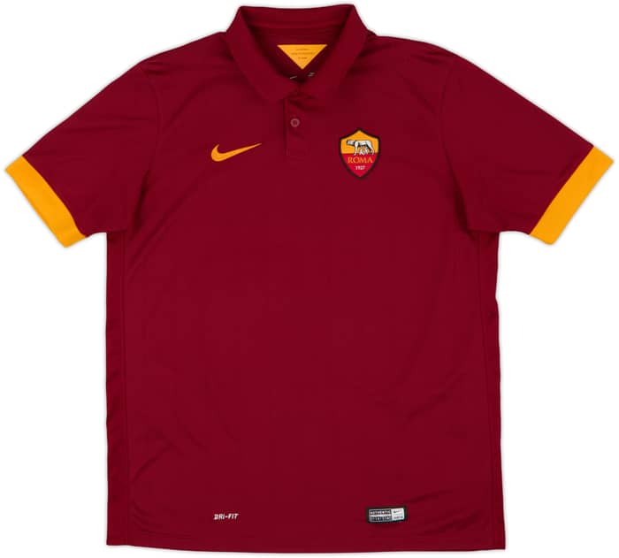 2014-15 Roma Home Shirt De Rossi #16 - 8/10 - (13-15 Years)