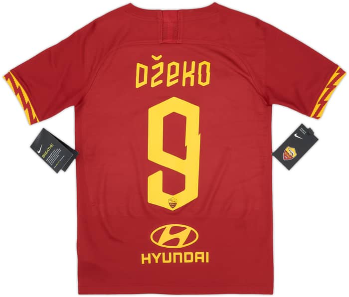 2019-20 Roma Home Shirt Dzeko #9 (13-14 Years)