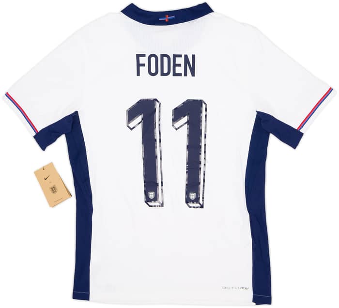 2024-25 England Authentic Home Shirt Foden #11 (S)