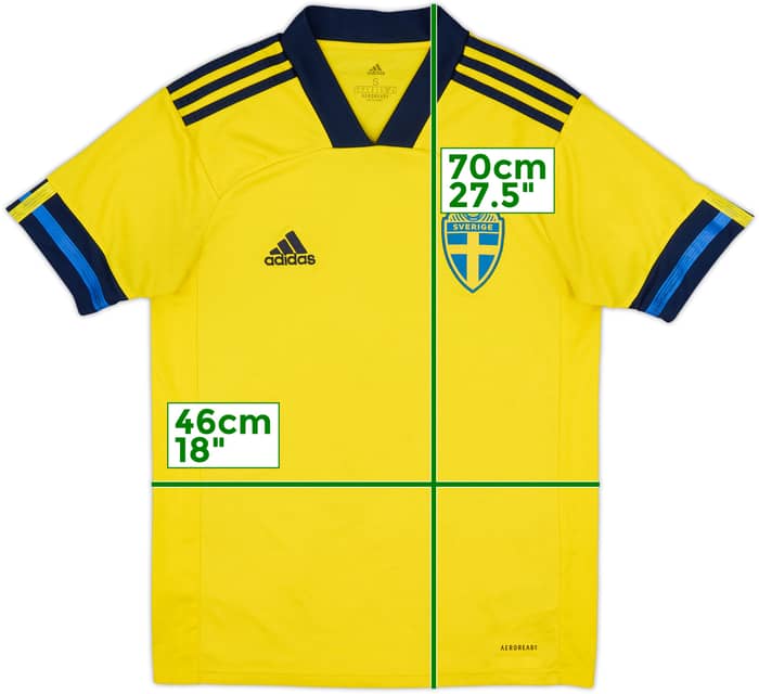 2020-21 Sweden Home Shirt - 7/10 - (S)