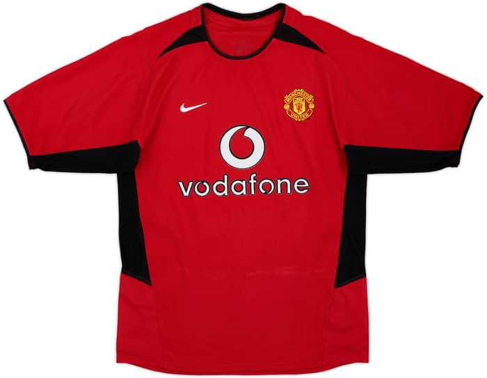 2002-04 Manchester United Home Shirt Beckham #7 - 7/10 - (L)
