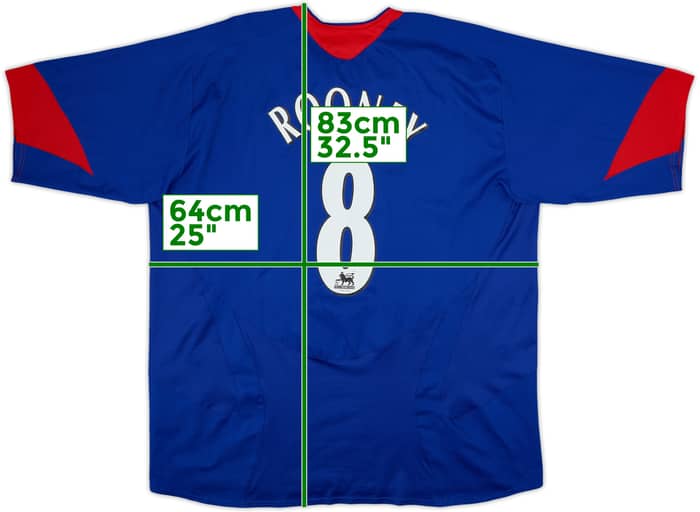 2005-06 Manchester United Away Shirt Rooney #8 - 8/10 - (XXL)