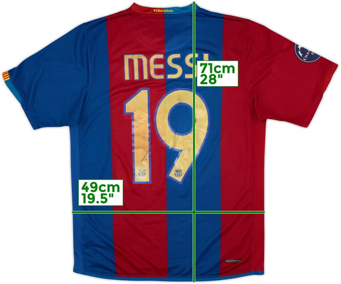 2006-07 Barcelona Home Shirt Messi #19 - 5/10 - (M)