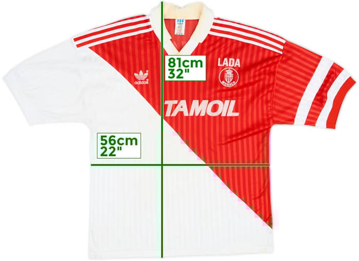 1991-92 Monaco Home Shirt - 6/10 - (L/XL)