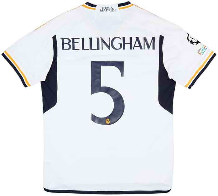 2023-24 Real Madrid Home Shirt Bellingham #5 - 9/10 - (L)