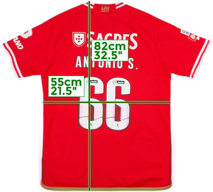 2023-24 Benfica Home Shirt Antonio S. #66 - 8/10 - (L)