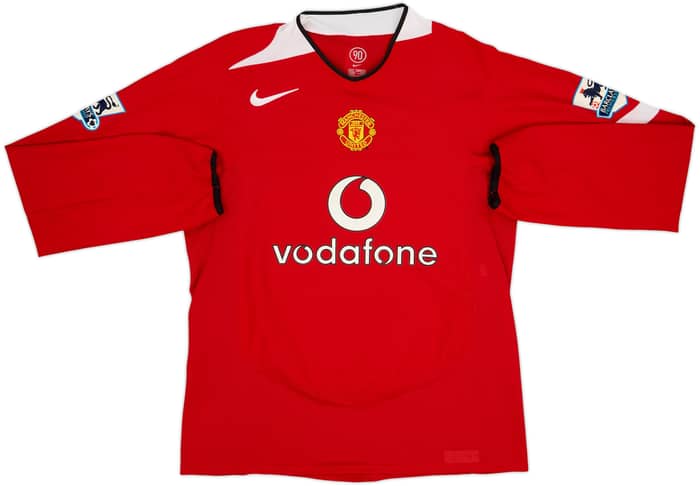 2004-06 Manchester United Home L/S Shirt Ronaldo #7 - 9/10 - (L)