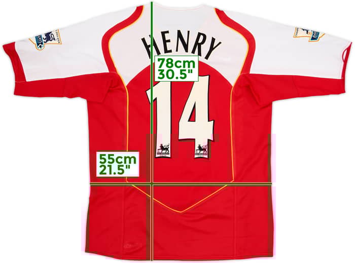 2004-05 Arsenal Home Shirt Henry #14 - 10/10 - (L)