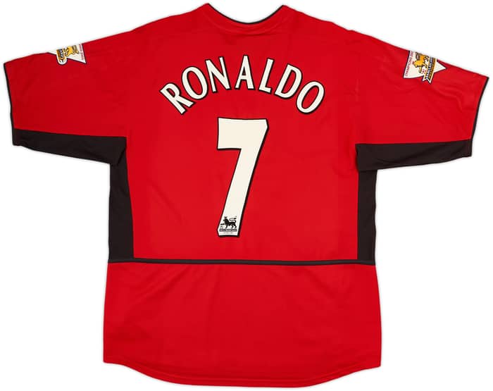 2002-04 Manchester United Home Shirt Ronaldo #7 - 10/10 - (L)