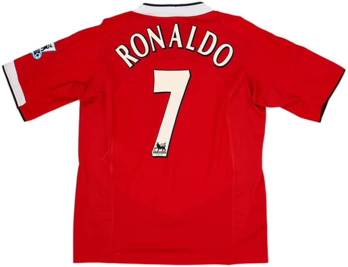2004-06 Manchester United Home Shirt Ronaldo #7 - 9/10 - (L)