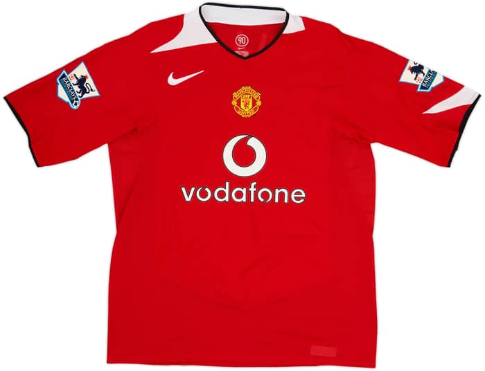 2004-06 Manchester United Home Shirt Ronaldo #7 - 9/10 - (L)