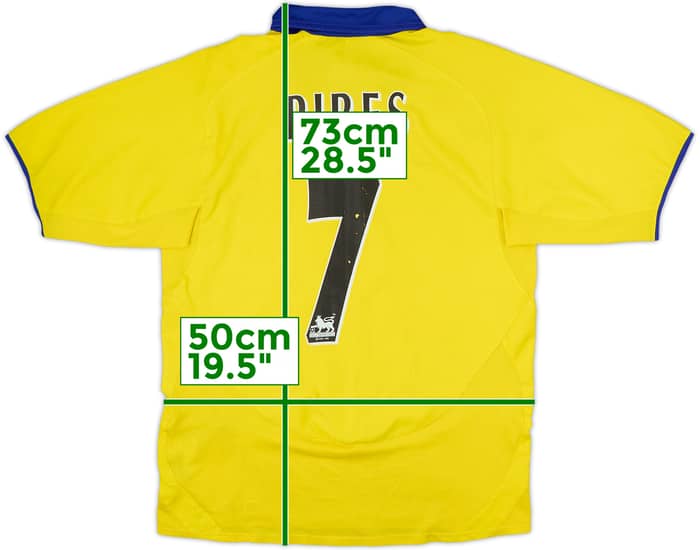 2003-05 Arsenal Away Shirt Pires #7 - 7/10 - (S)