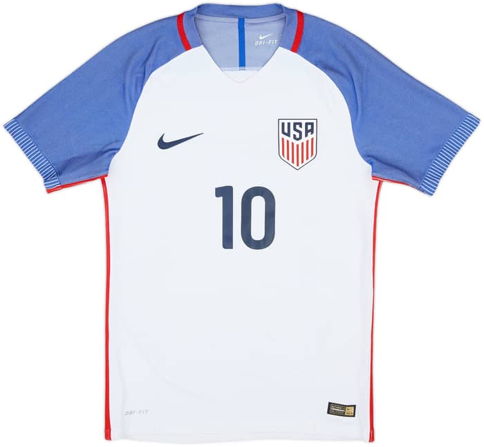 2016-17 USA Authentic Home Shirt Pulisic #10 - 4/10 - (S)