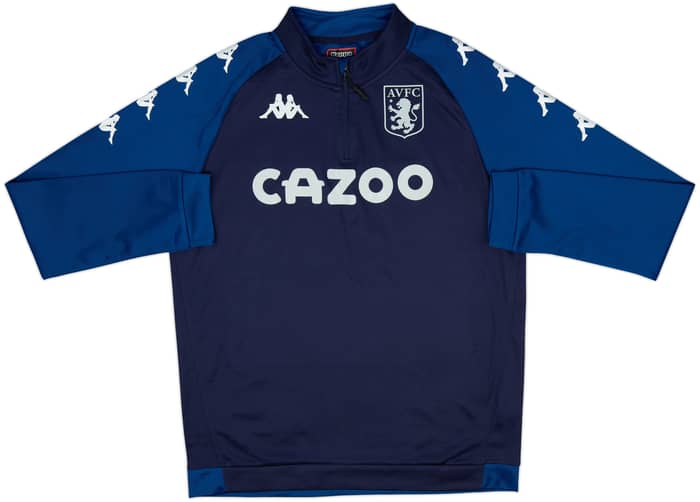 2020-21 Aston Villa Kappa 1/4 Zip Drill Top - 8/10 - (XL)