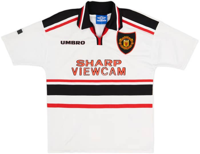 1997-99 Manchester United Away Shirt Beckham #7 - 6/10 - (Y)