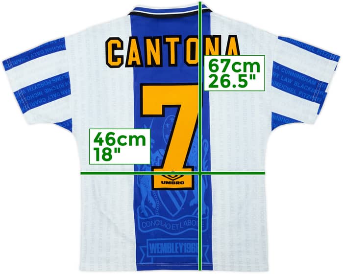 1994-96 Manchester United Third Shirt Cantona #7 - 8/10 - (Y)