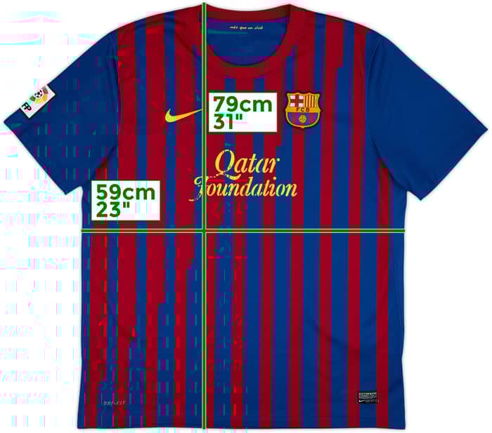 2011-12 Barcelona Home Shirt - 5/10 - (XL)